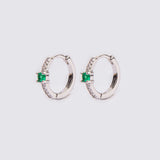 ARGOLLAS GALE GREEN BAÑO DE ORO BLANCO - Divain