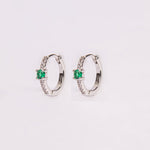 ARGOLLAS GALE GREEN BAÑO DE ORO BLANCO - Divain