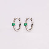 ARGOLLAS GALE GREEN BAÑO DE ORO BLANCO - Divain