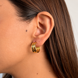 Argollas Genova Waterproof en Oro 18k