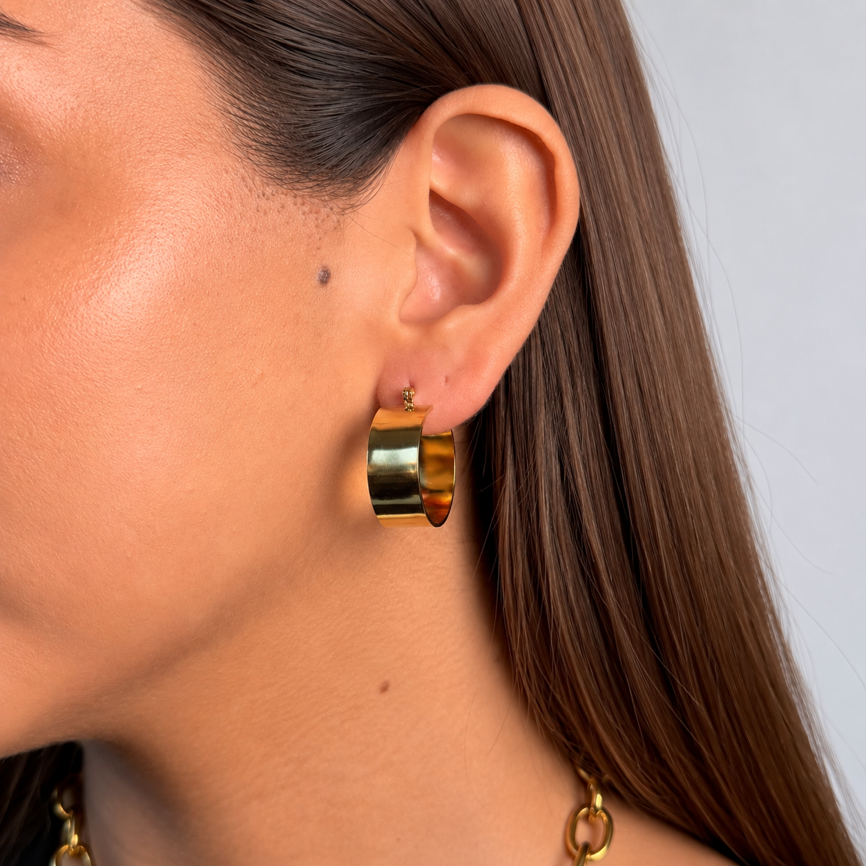 Argollas Santorini Waterproof en Oro 18k